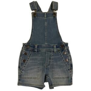 NWT Crewcuts Girls Denim Shortalls Size 4